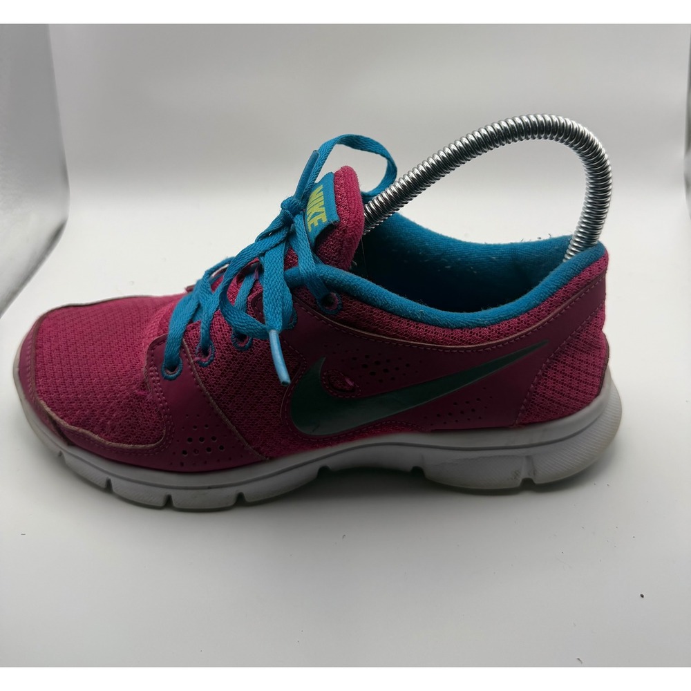 Nike Flex Experience Running Shoes Womens 6 Pink Blue 525754-600 Good Condition